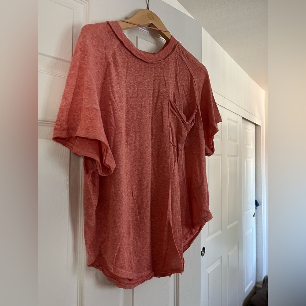 Free People oversized pocket T Shirt